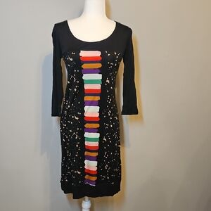 JANE WANG DRESS RAINBOW Multi COLORS Size 8 Rainbowcore